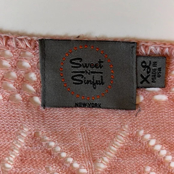 Peach Crochet Cardigan - Picture 3 of 5